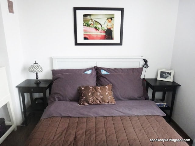 white bedroom purple bedding