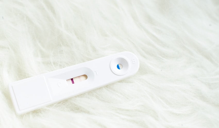 pozytywny wynik testu ciążowego