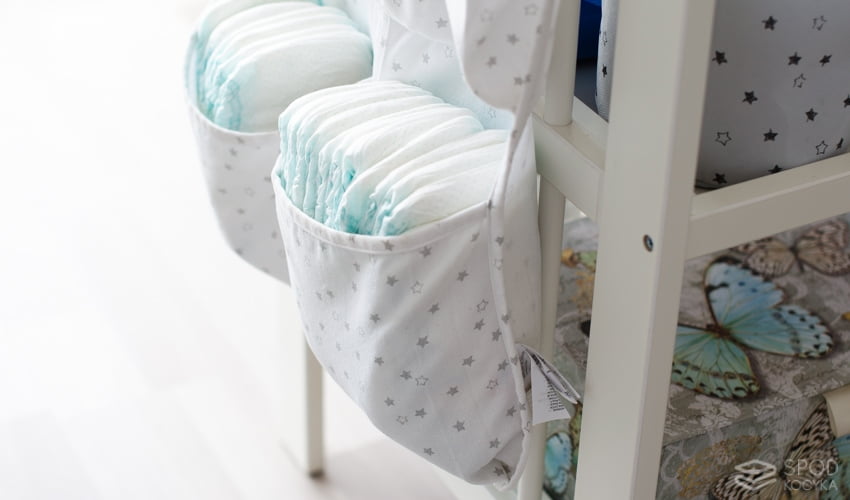 diaper changing pad organizer