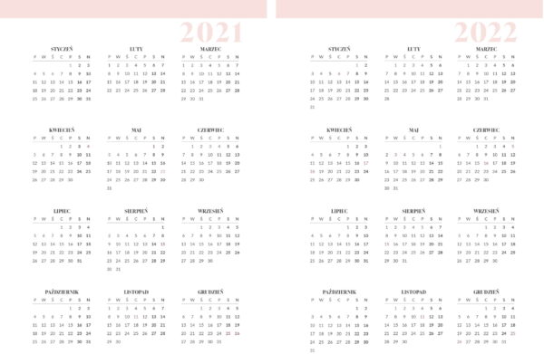 kalendarz 2021 widok roczny 2021 2022