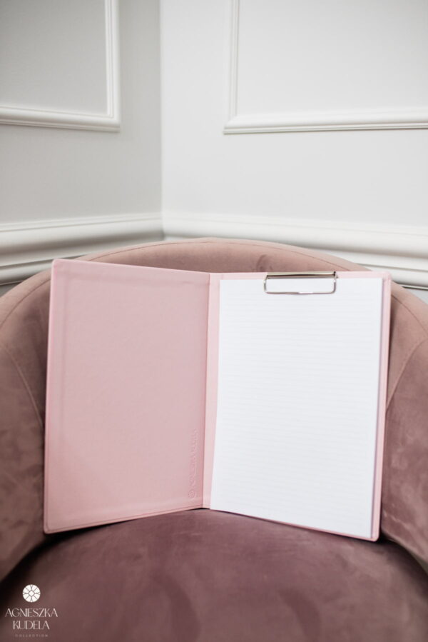 A4 document folder pink