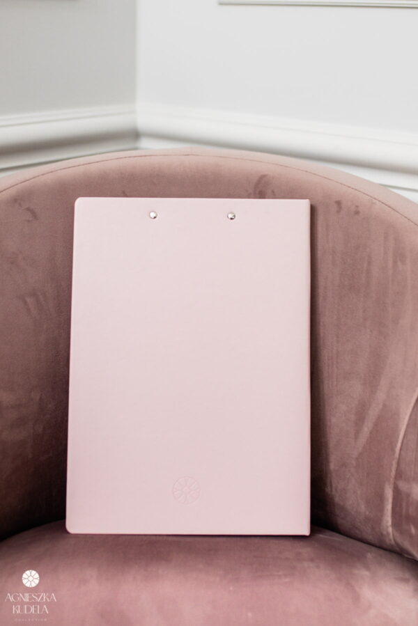 A4 document folder, powder pink