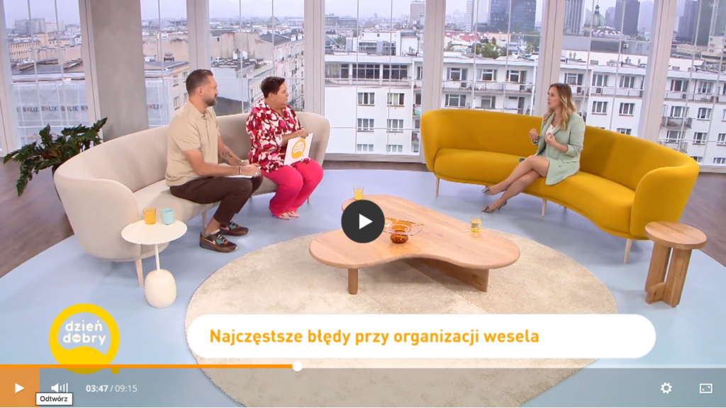 Agnieszka Kudela, a wedding planner on Dzień Dobry TVN, talks about the most common mistakes in organizing weddings.